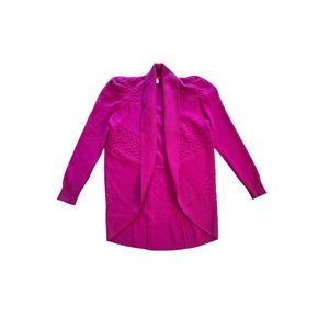 Elegant Fuchsia Cardigan Sweater